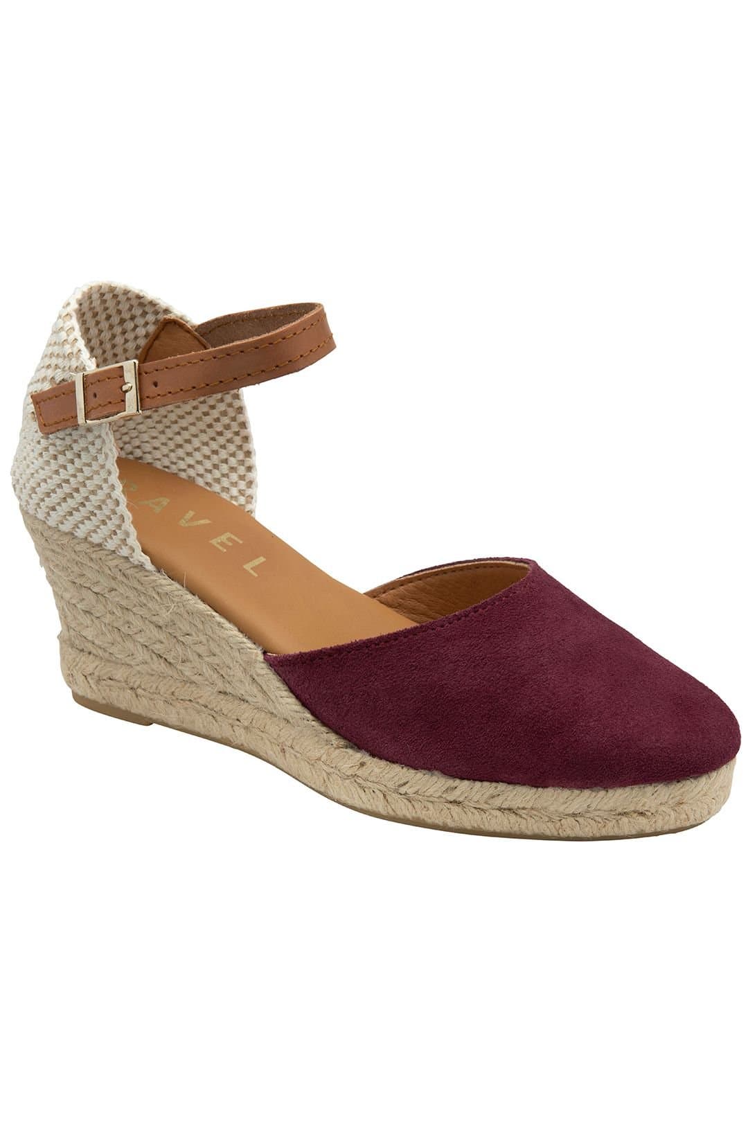 Ravel Ravel Women's 'Burrill' Suede Espadrille Sandals in Plum