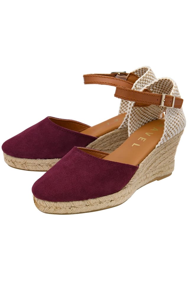 Ravel Ravel Women's 'Burrill' Suede Espadrille Sandals in Plum - 2