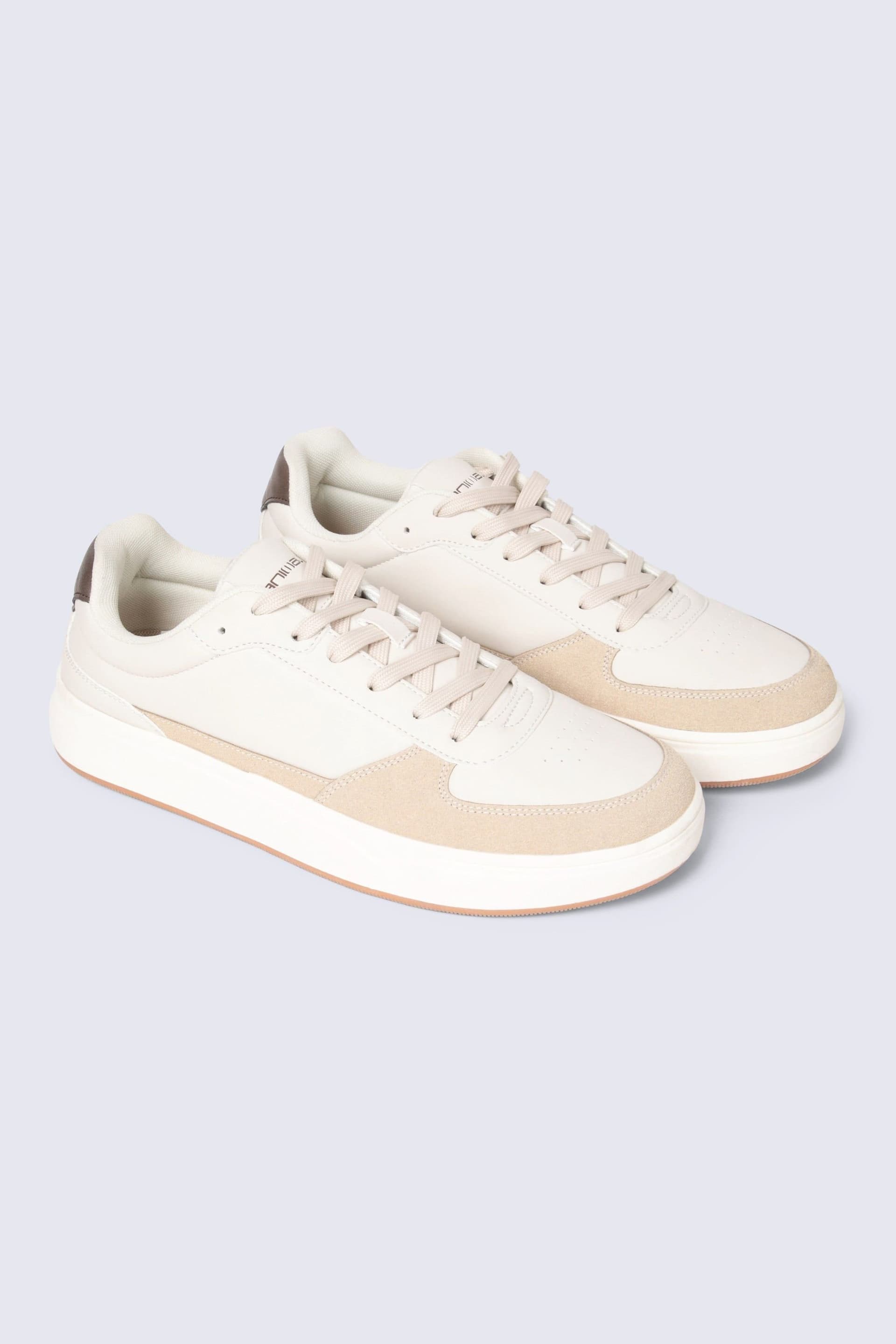Animal Animal Men's 'Hudson' Cushioned Durable Heel Toe Bumpers Everyday Lace Up Trainers in Beige