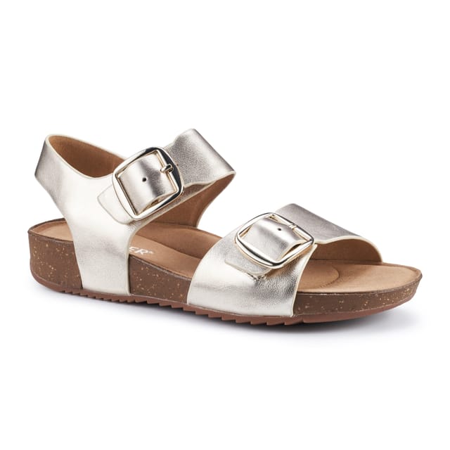 Hotter Hotter Women's 'Tourist II' Cork Wedge Sandals in Gold - 2