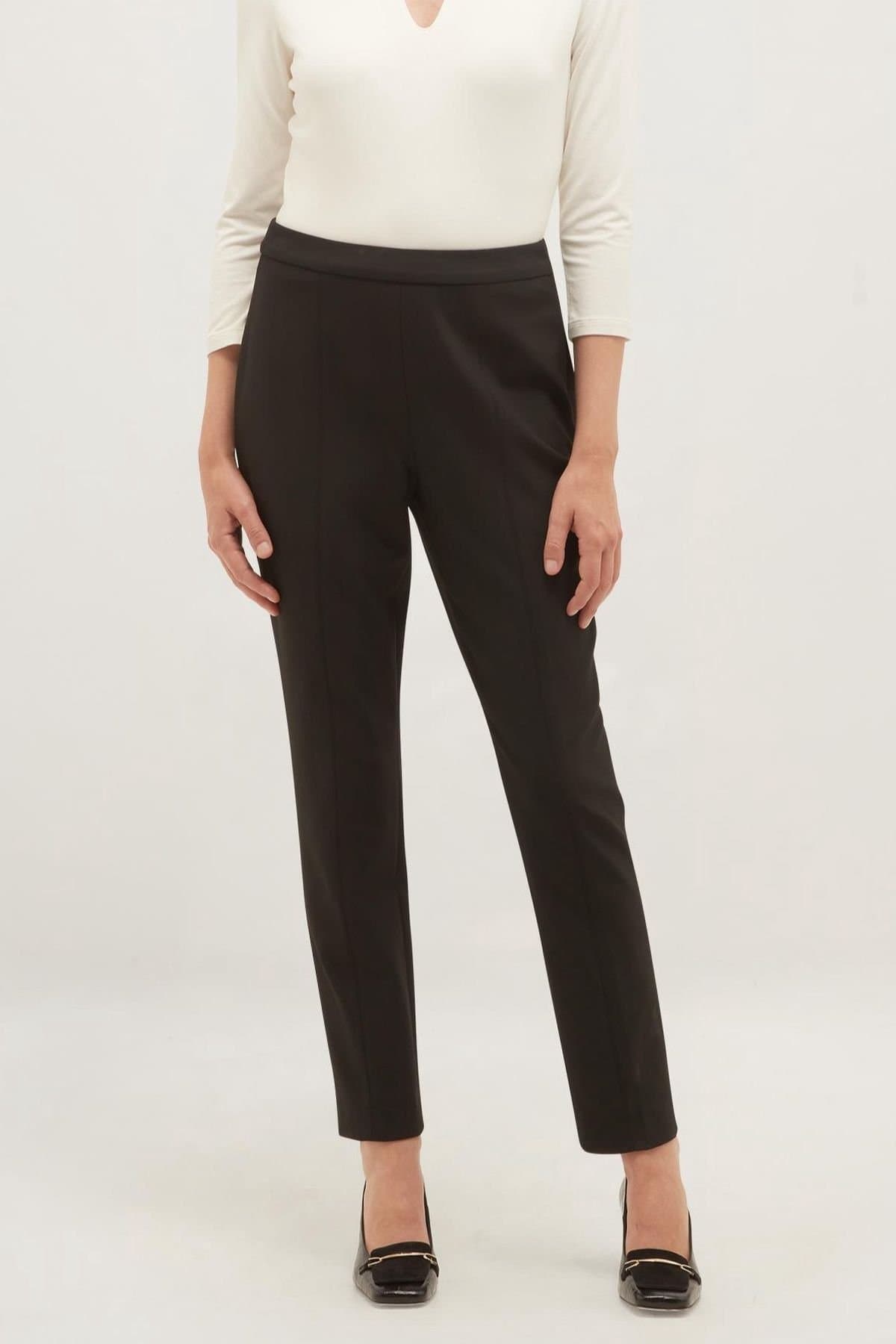 Hobbs London Hobbs London Women's Hazel High Waist Slim-Fit Trousers in True Black