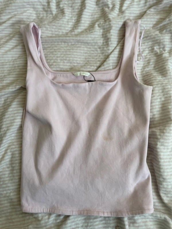 Zara pink zara crop top