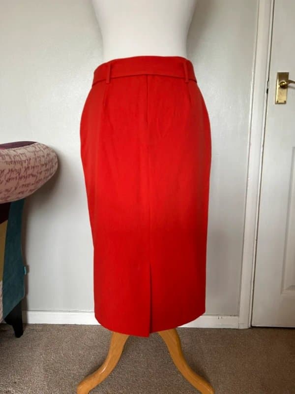 Karen Millen Karen Millen red pencil skirt - size 12 fits a 10