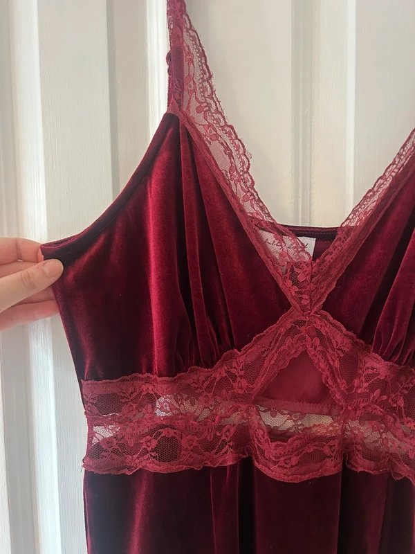 Never Fully Dressed Never fully dressed red velvet dress - 1