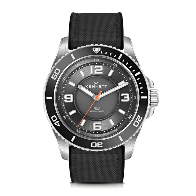 Kennett Kennett Men's Solaxplorer Solar Powered 100m Waterproof Watch in Black - 2