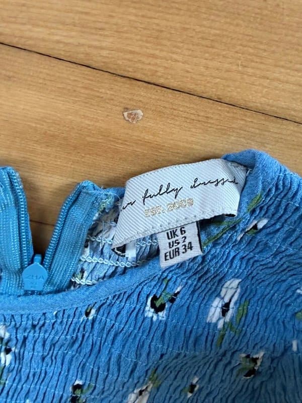 Never Fully Dressed Never fully dressed blue floral dress