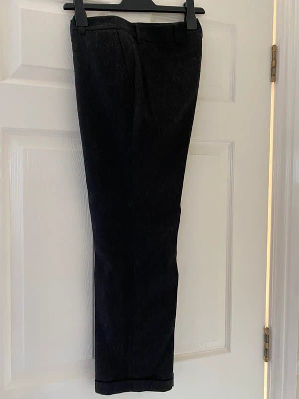 KEW Kew Dark Grey Wool Mix Smart Trousers Size 10