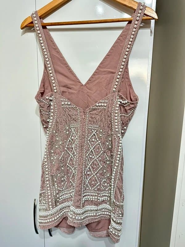 ASOS Asos Pearl Embellished Mini Dress