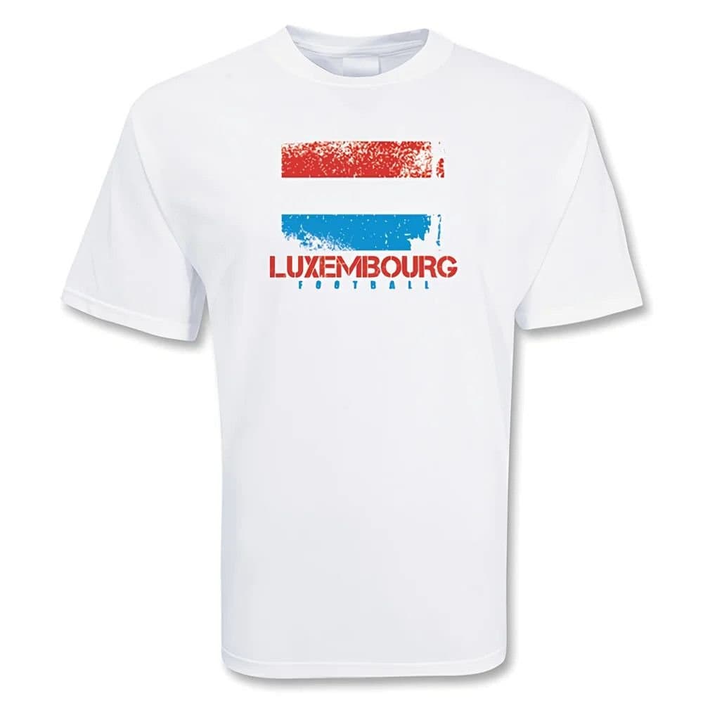 Luxembourg Luxembourg Men's Football T‑shirt in White