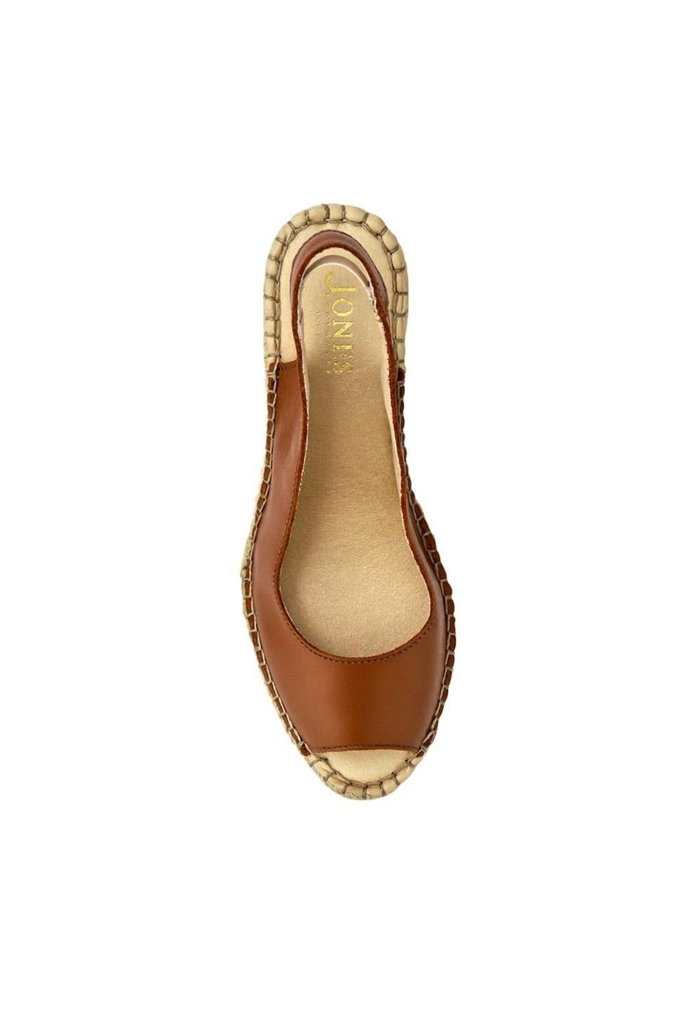 Jones Bootmaker Jones Bootmaker Women's Rosanna Slingback Wedges in Tan - 4