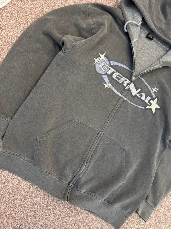 Urban Outfitters Urban Outfitters Stonewash Hoodie - Grey - S