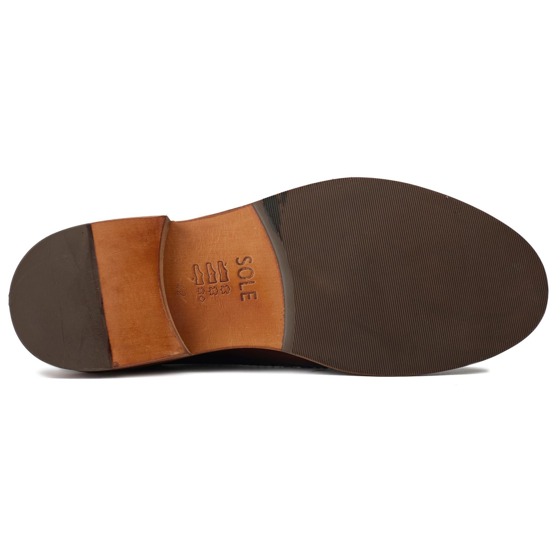 SOLE SOLE Men's Etham Brogue Shoes in Brown - 4