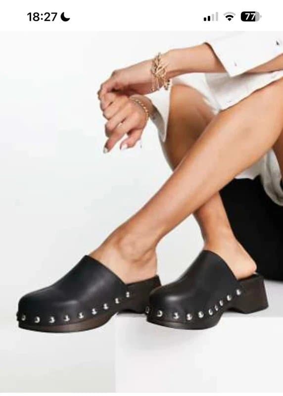 Topshop Topshop leather mules