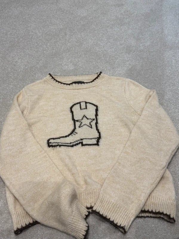 ASOS ASOS cowboy boot jumper