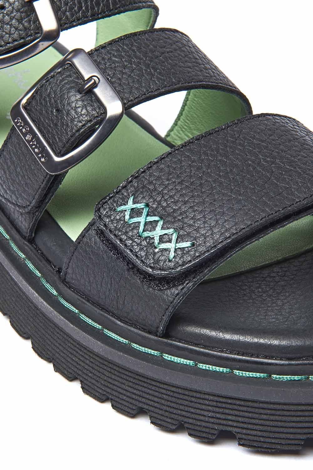 Moshulu Moshulu Women's 'Diantha' Chunky Adjustable City Sandals in Black - 3