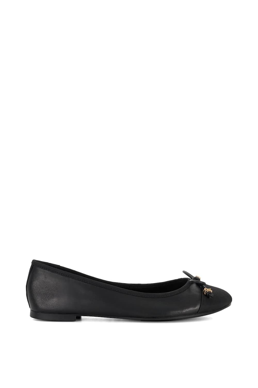 Dune London Dune London Women's Wide Fit 'Hallo' Ballet Pumps in Black