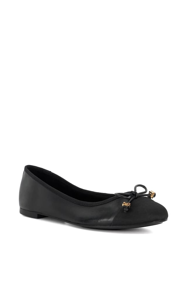 Dune London Dune London Women's Wide Fit 'Hallo' Ballet Pumps in Black - 2