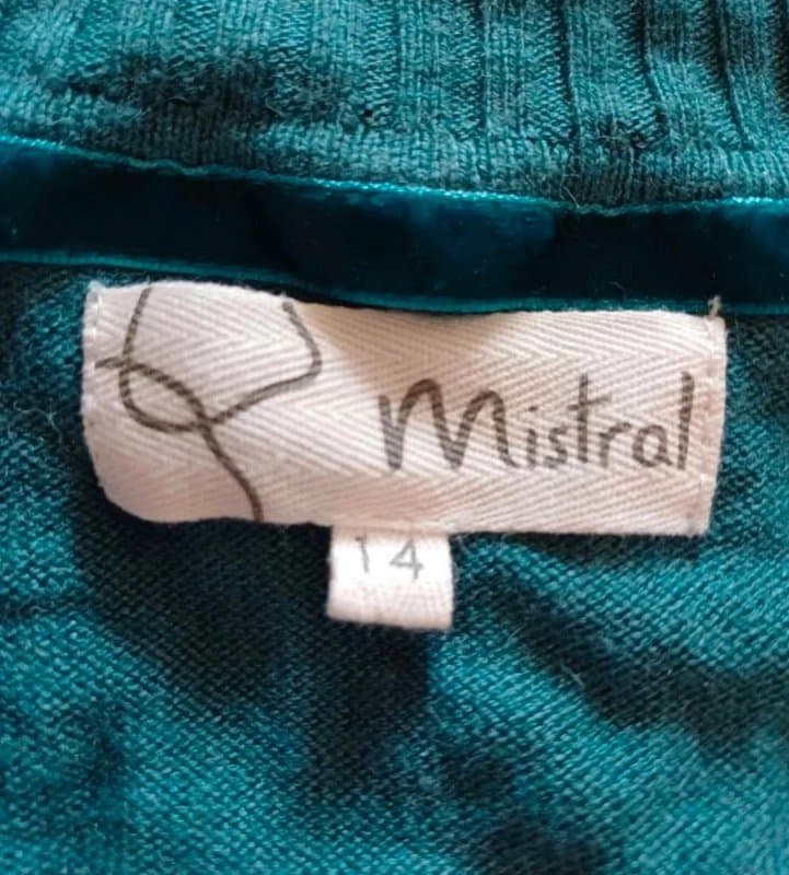 Mistral Mistral Wool Blend Cardigan- size 14