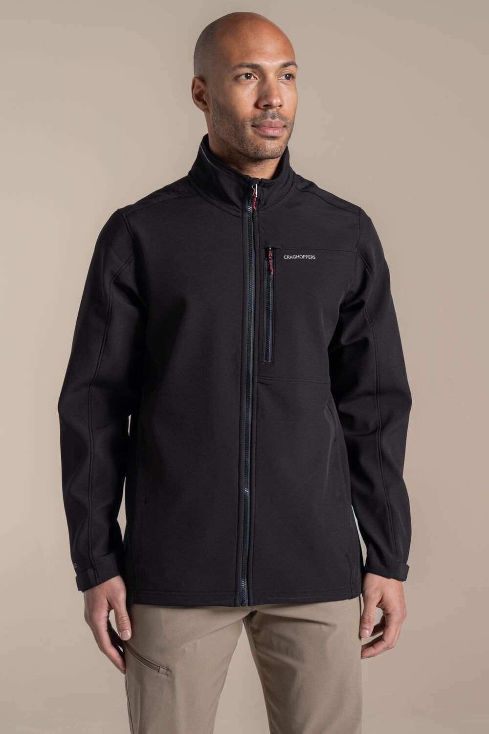 Craghoppers Craghoppers Men's Altis Full-Zip Windproof Water-Repellent Softshell in Black - 2