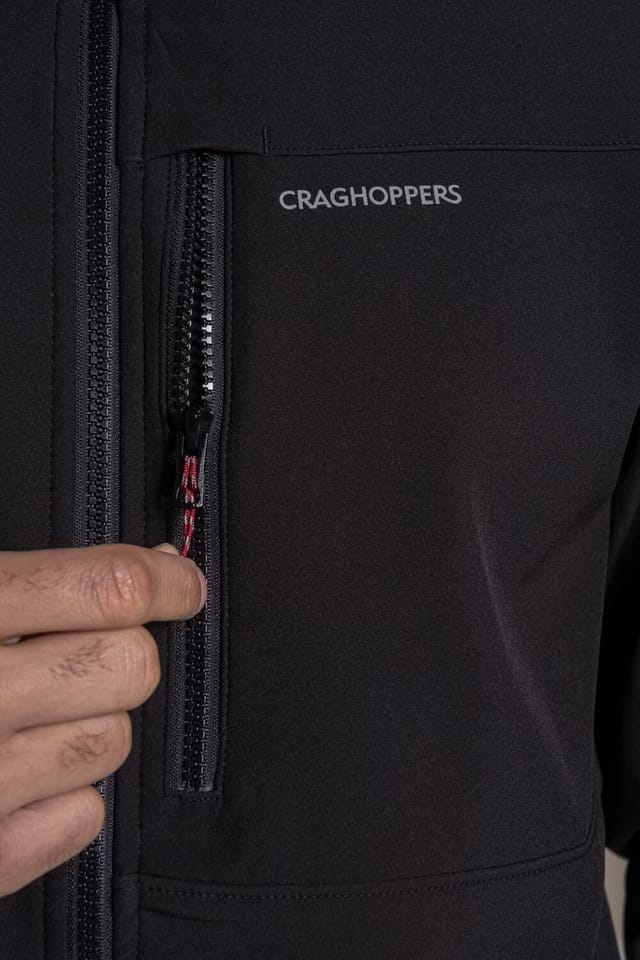 Craghoppers Craghoppers Men's Altis Full-Zip Windproof Water-Repellent Softshell in Black - 3