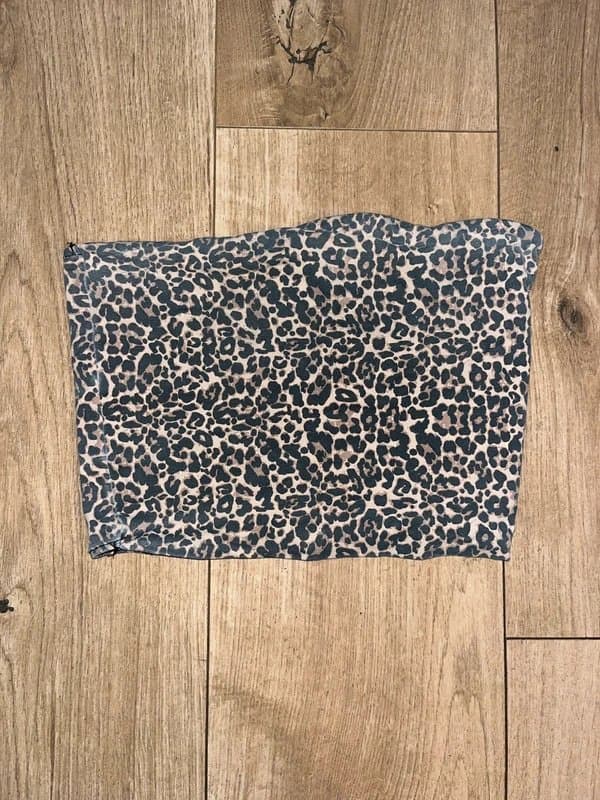 Bershka Leopard print bandeau