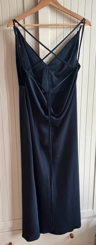 ASOS ASOS Designs Navy Evening Dress - Size Tall UK  16