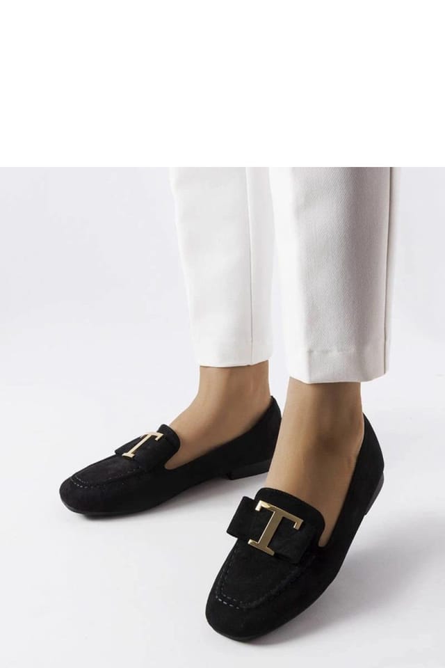 Love Lace Love Lace Women's Adelaide Elegant Faux Suede Slip On Moccasins for Summer in Black - 2