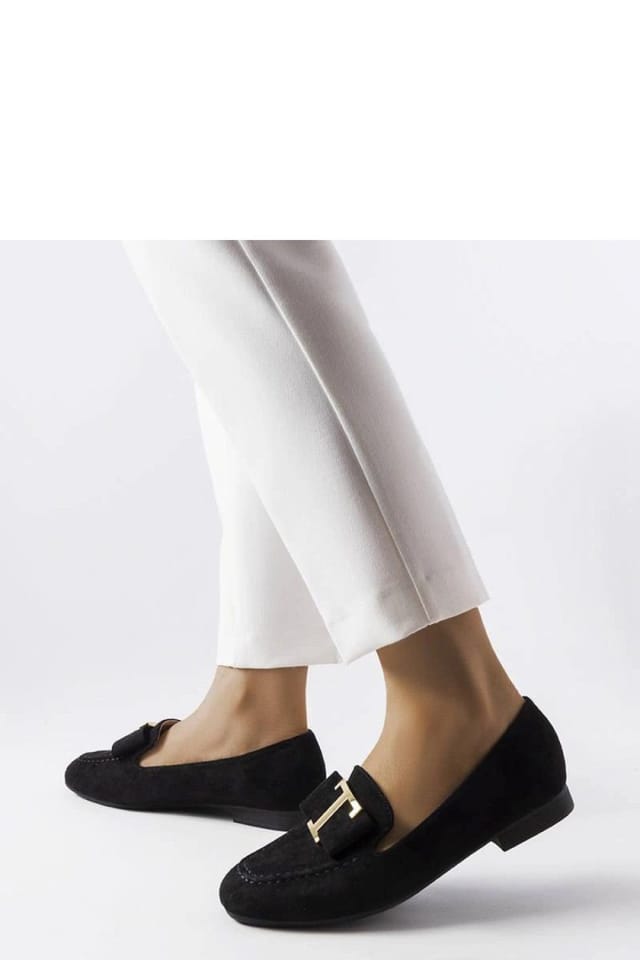 Love Lace Love Lace Women's Adelaide Elegant Faux Suede Slip On Moccasins for Summer in Black - 3