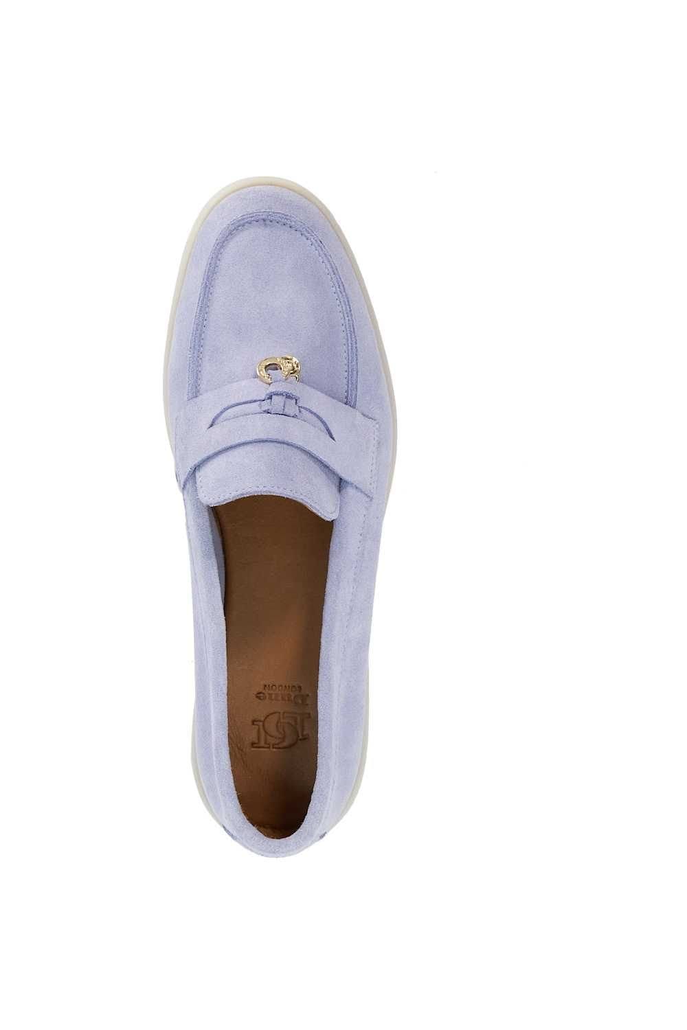 Dune London Dune London Women's 'Grinning' Suede Loafers in Blue - 4