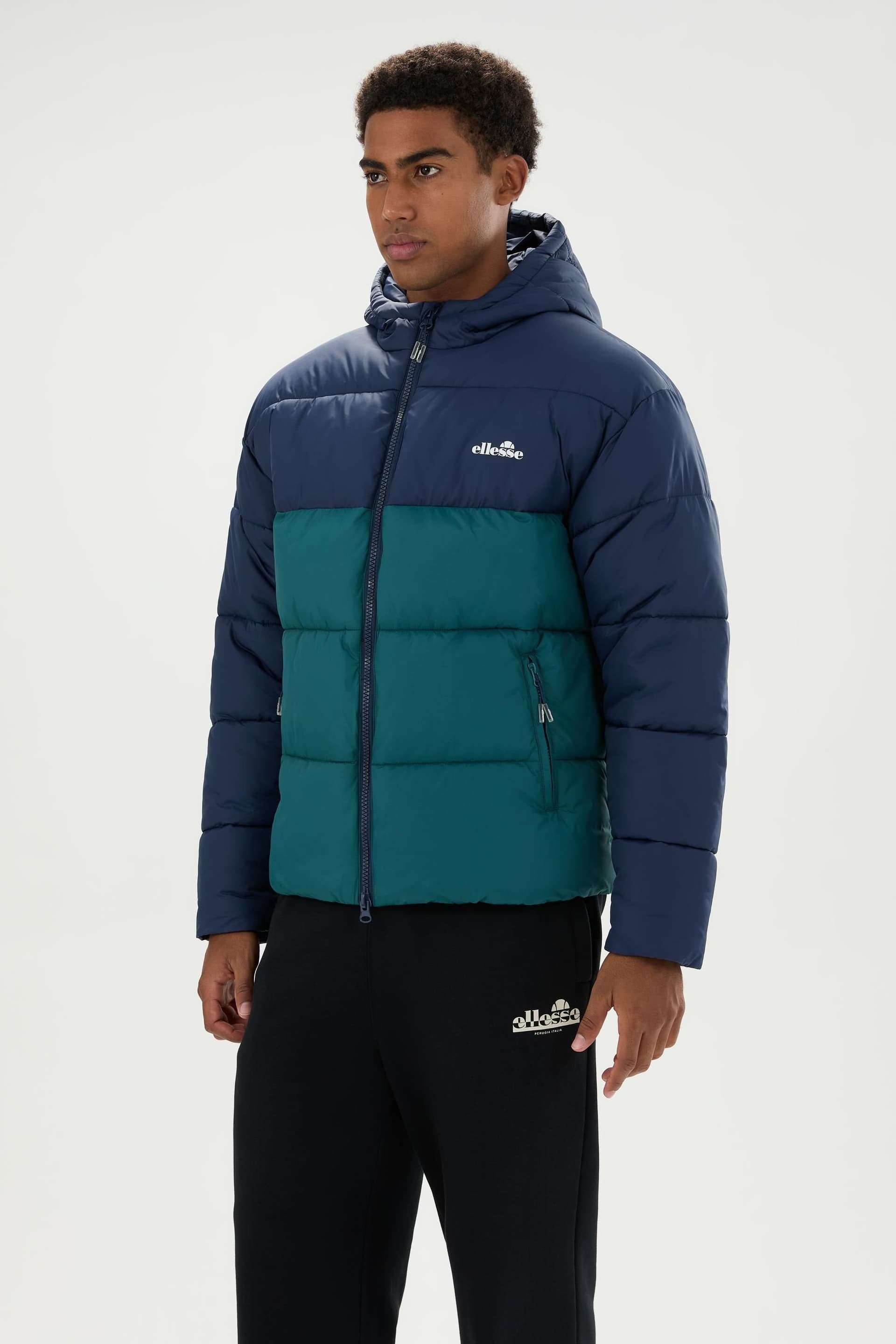 Ellesse Ellesse Men's Ascari 2 Retro Padded Jacket in Navy