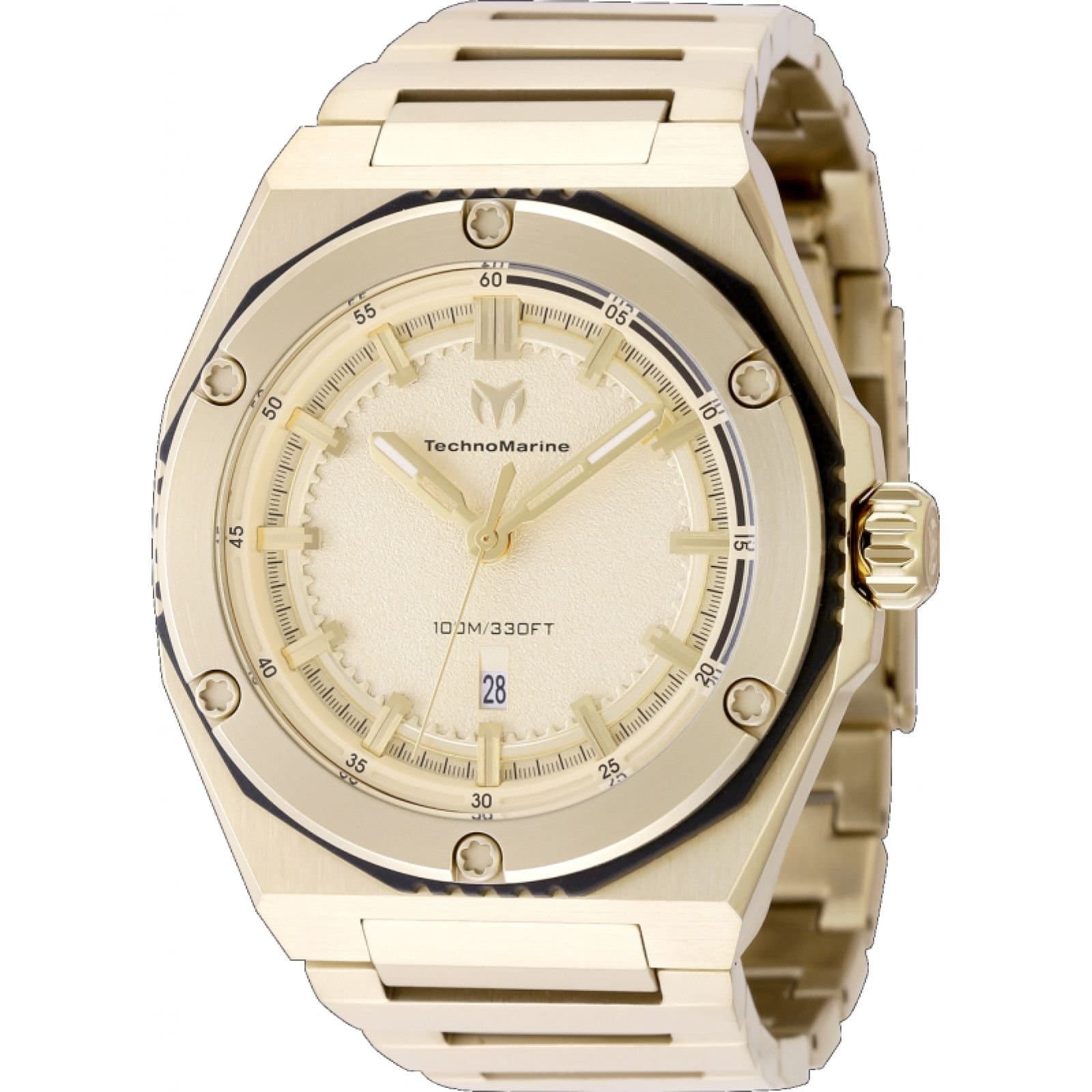 TechnoMarine TechnoMarine Men's TM-416076 Coral Legacy 45mm Quartz Watch in Gold