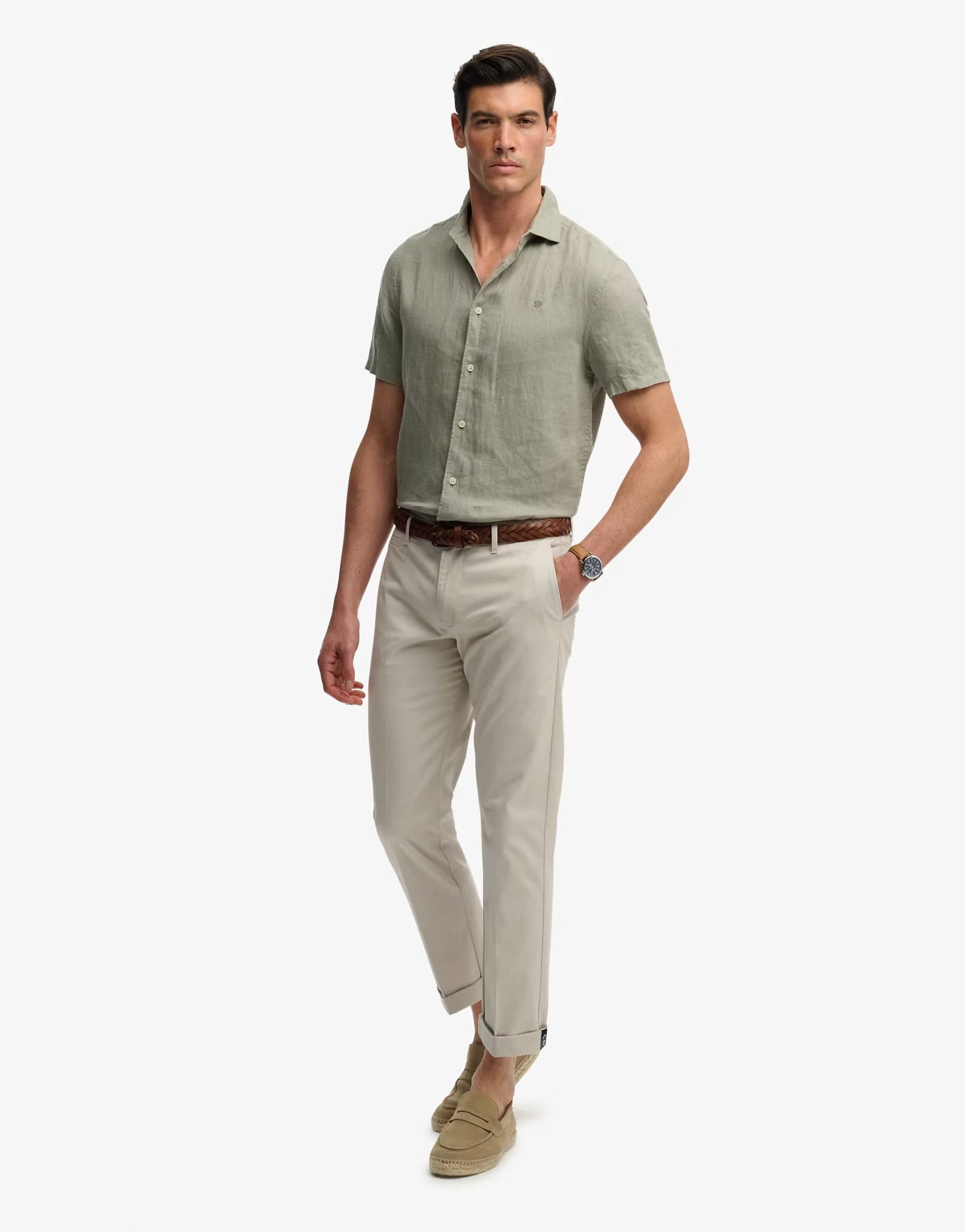 ASOS ASOS Superdry Regular Chinos in Rainy Day Grey