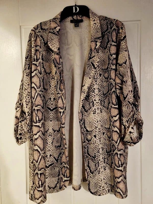 New Look Snake print jacket blazer