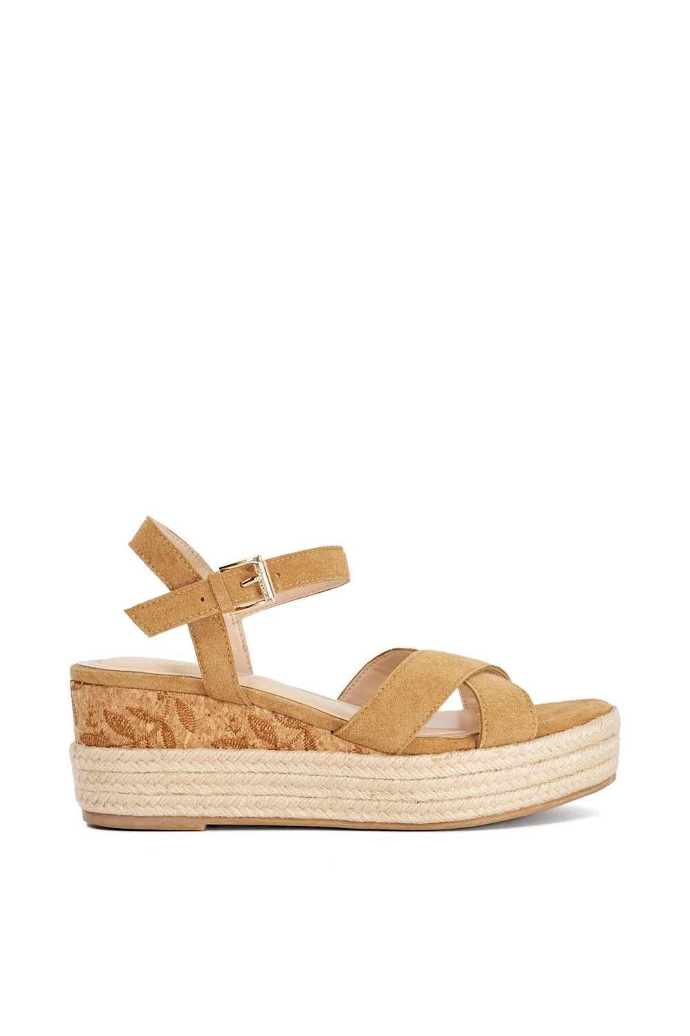 Dune London Dune London Women's 'Kalmias' Wedges in Brown - 4