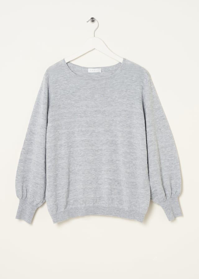 Truly Truly Women's Lurex Stripe Jumper in Grey - 3