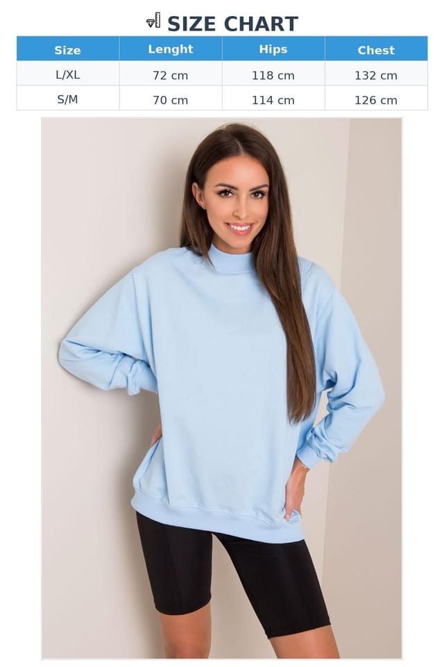 Love Lace Love Lace Women's Breathable Cotton Long Sleeve Sweatshirt in Blue - 3