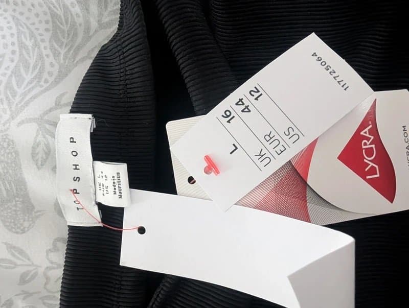 Topshop Topshop ruched bandeau size L