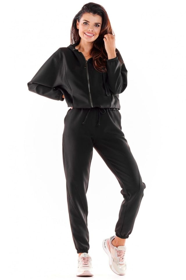Love Lace Love Lace Women's Loose Fit Track Pants with Elastic Waist in Black - 3
