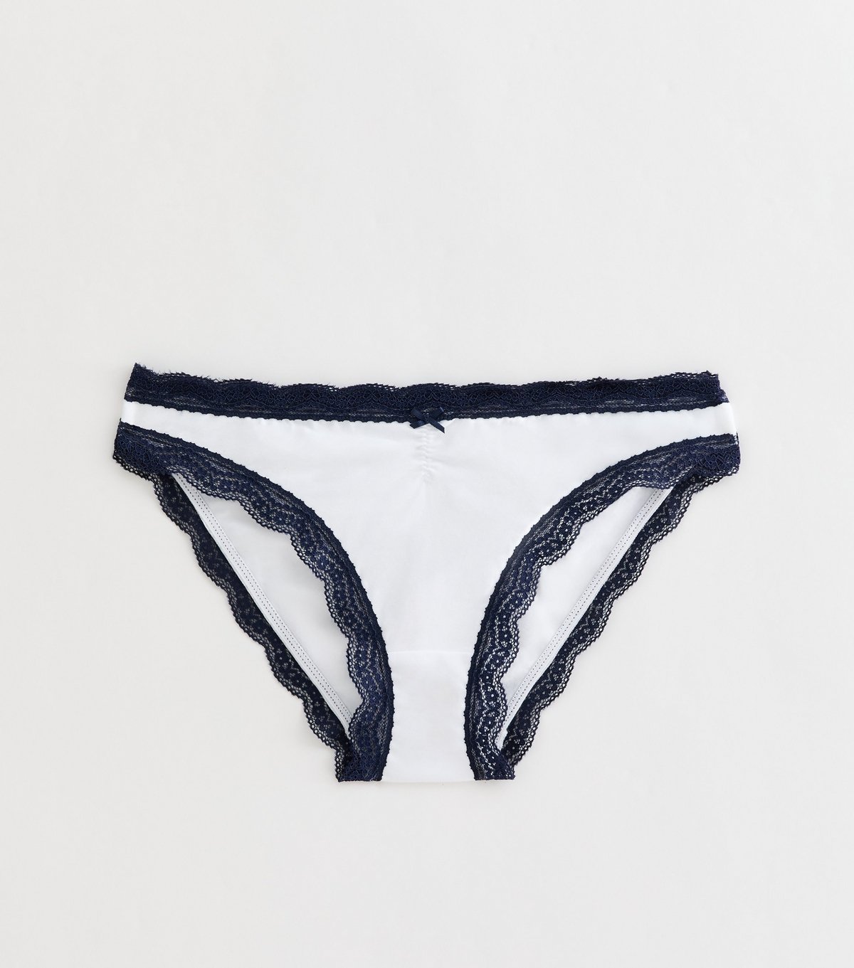 New Look Girls' White Contrast Trim Briefs New Look - 1