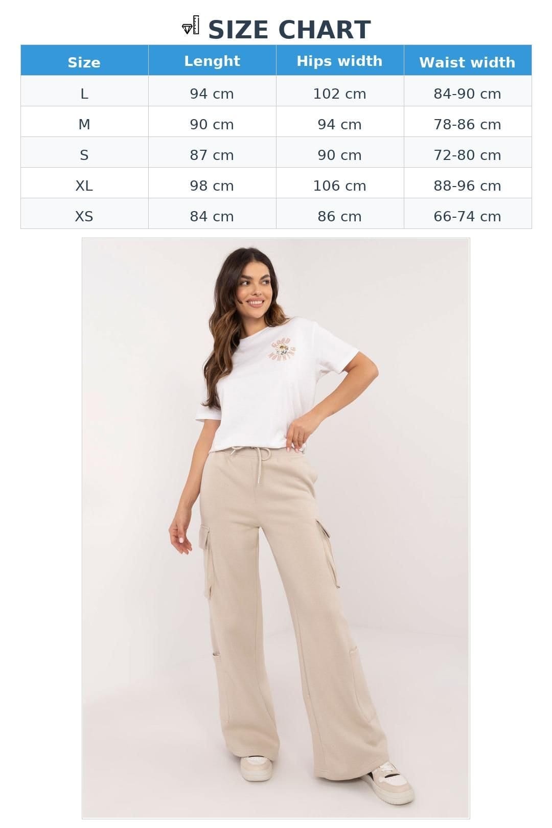 Love Lace Love Lace Women's Casual Cargo Sweatpants High Rise Trousers in Beige - 4