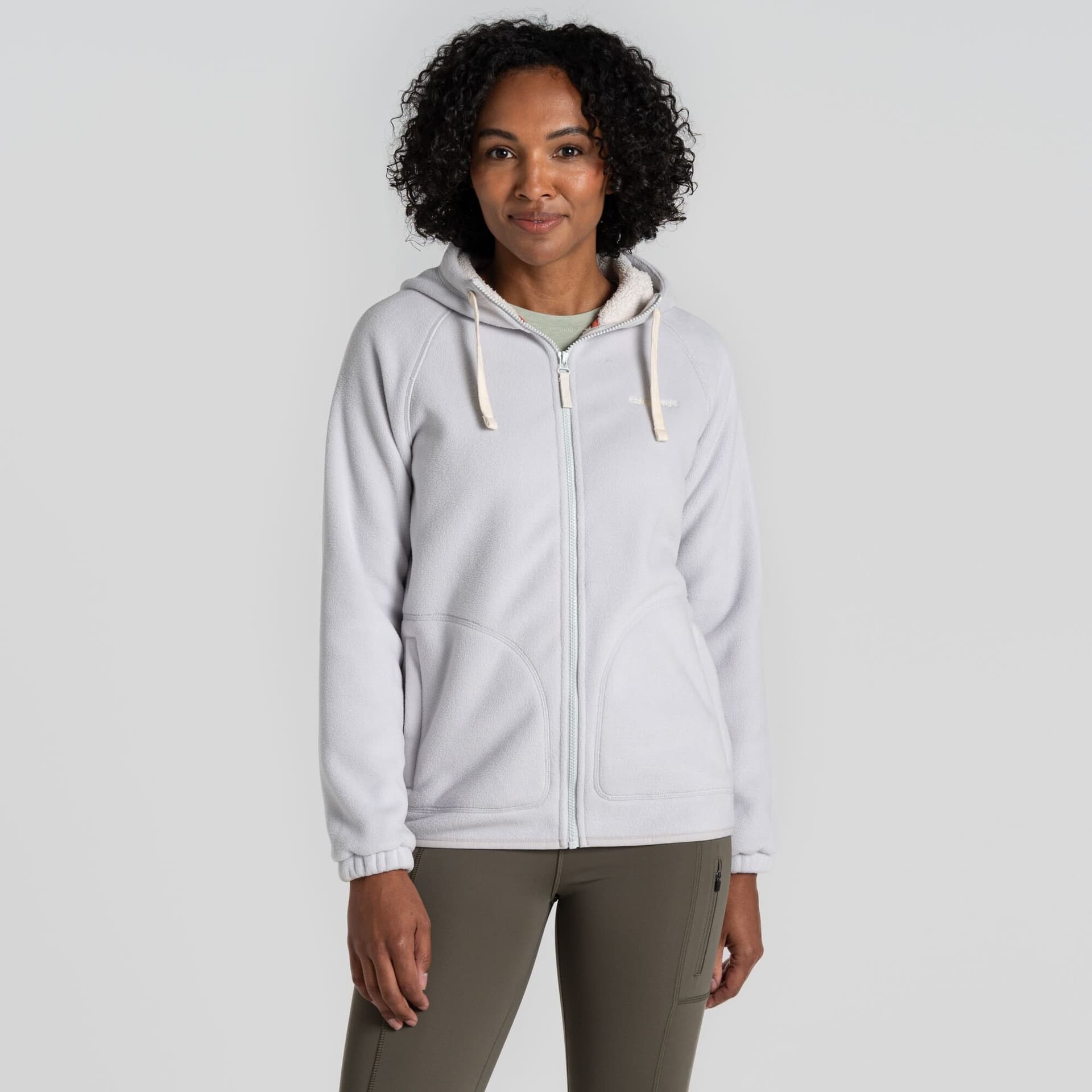 Craghoppers Craghoppers Light Grey Hooded Fleece Jacket