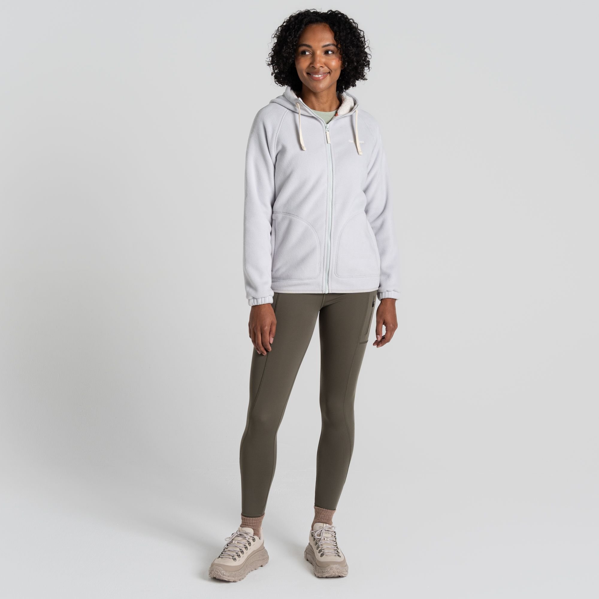 Craghoppers Craghoppers Women's Mari Insulating Hooded Fleece Jacket in Light Grey - 3