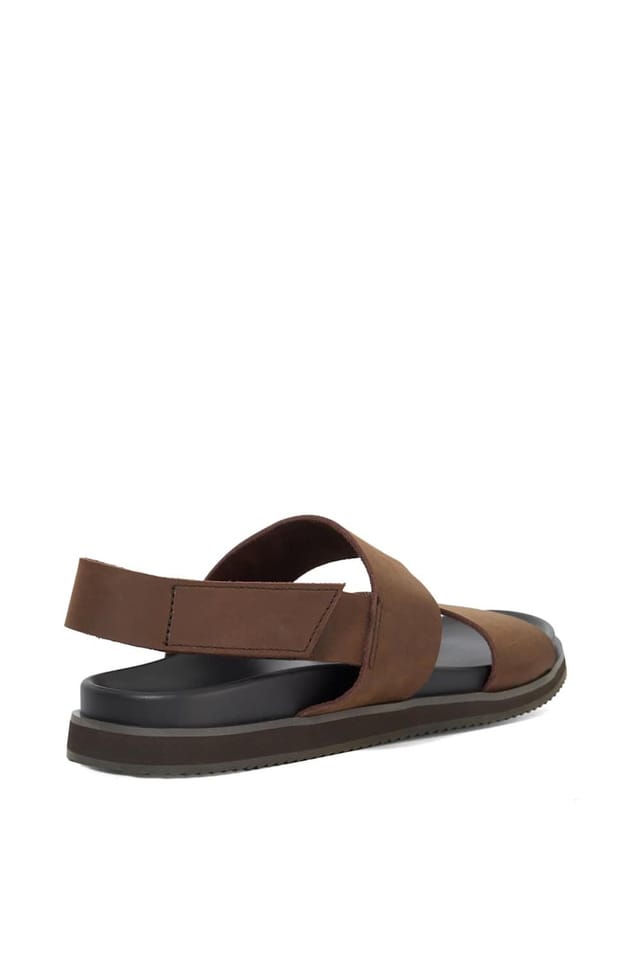Dune London Dune London Men's 'Idealistic' Leather Sandals in Brown - 3
