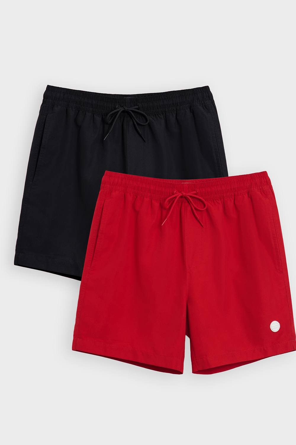 Threadbare Threadbare Men's 2-Pack Quick Dry Swim Shorts in Red - 3