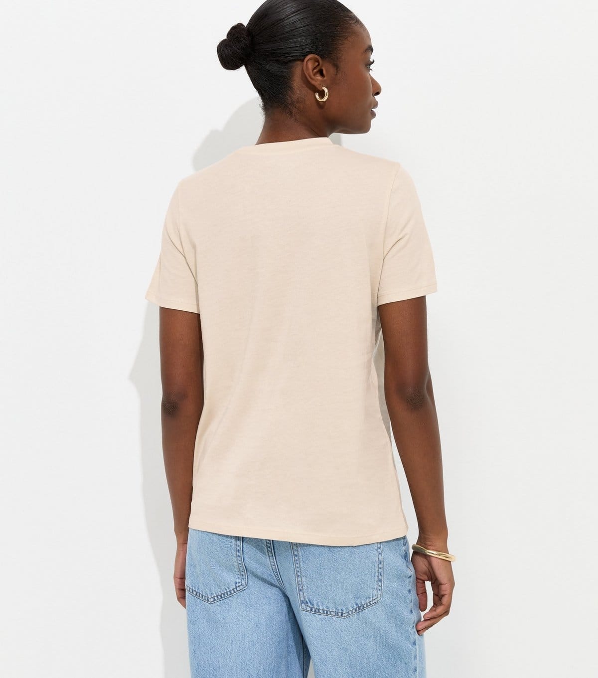 New Look Women's Stone Cotton T-Shirt New Look - 4
