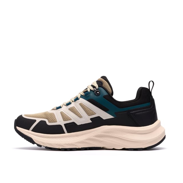 Clarks Clarks Men's Enford Lo Waterproof Off-White Trainers, Lace Up, Walking in Light Sand - 2