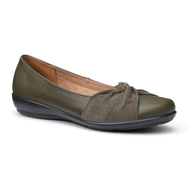Hotter Hotter Women's 'Lark' Ballerinas in Khaki - 2