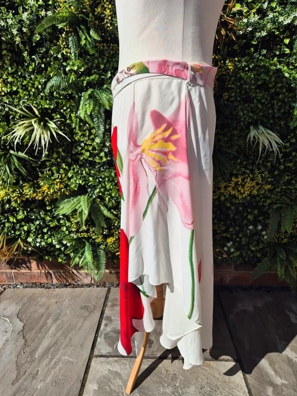 Reiss Reiss kassia nybg asymmetrical floral skirt with pockets new with tags size 18