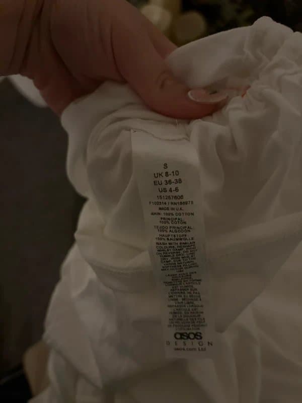 ASOS ASOS white ruched side tee -open to offers