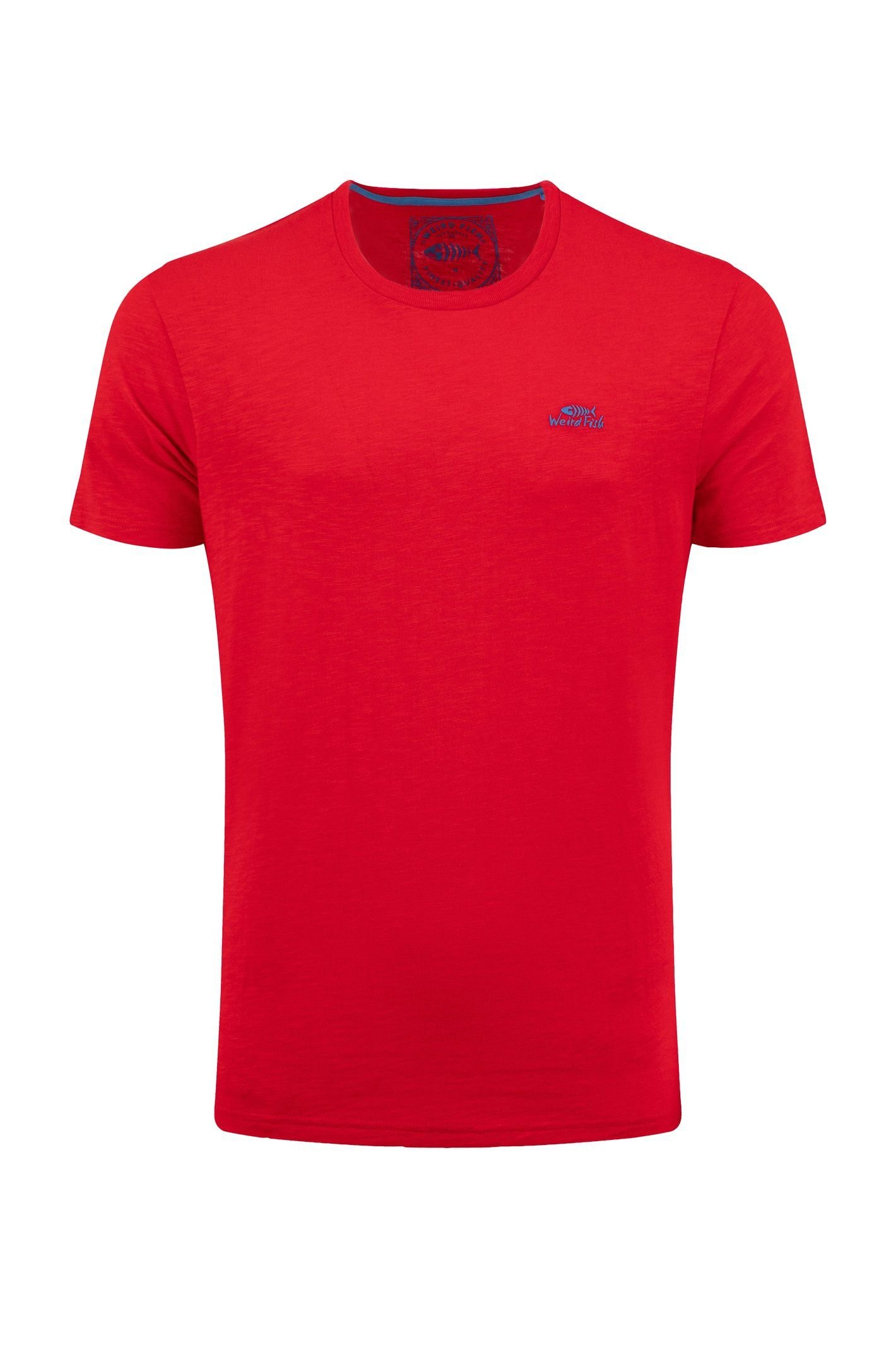 Weird Fish Weird Fish Men's Fished Branded T-Shirt in Scarlet - 2